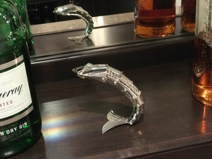 Fish Beer Bottle Opener that Stands on Tail - Gift by Evvy Functional Art - evvy-art