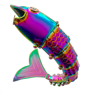 Rainbow Fish Beer Bottle Opener standing on tail - Multicolor by Evvy