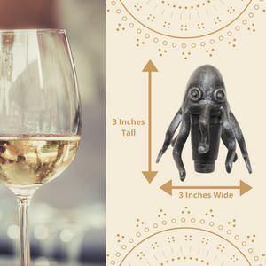 Octopus Wine Stopper / Cork by Evvy - evvy-art